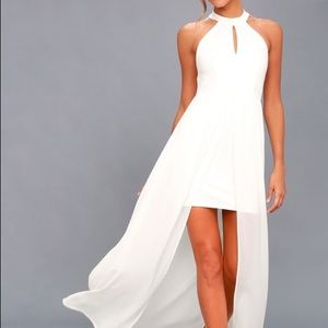 My Beloved White Lace Maxi Dress